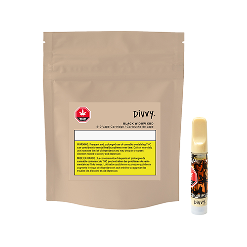 Divvy Black Widow CBD Vape Cartridge image