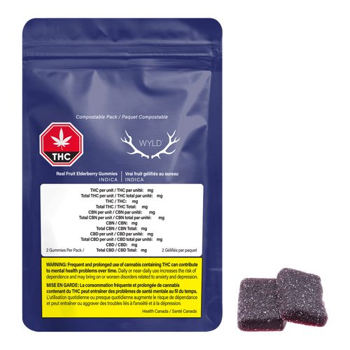 WYLD Elderberry 2:1 THC:CBN Indica Gummies image