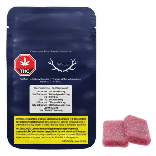 WYLD Huckleberry Hybrid Gummies image