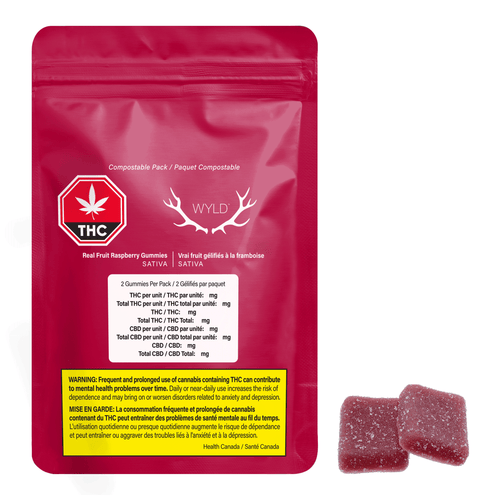 WYLD Raspberry Sativa Gummies image