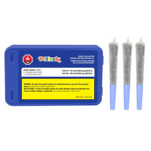 Potluck Berry Cherry Infused Pre-rolls (Diamond Coated) image