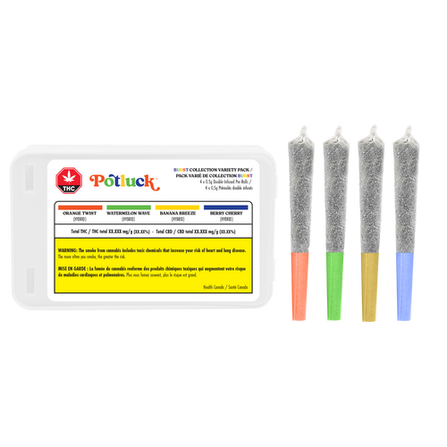 Potluck Burst Collection Variety Infused Pre-Roll (Diamond Coated) image