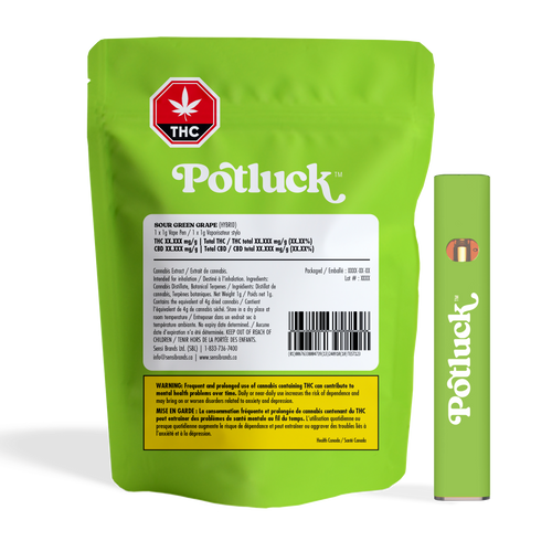 Potluck Sour Green Grape Stikz Disposable Vape image