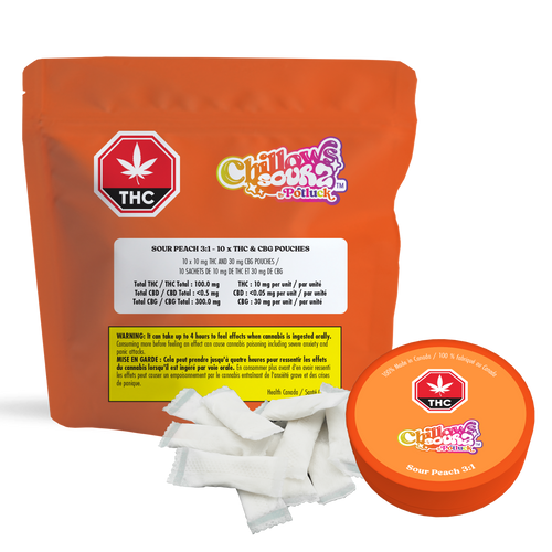 Potluck Sour Peach Chillows 3:1 (CBG:THC) image