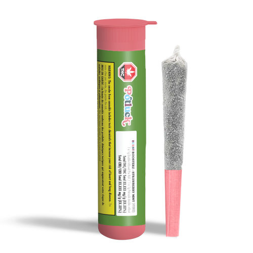Potluck Strawberry Mint Infused Pre-Roll (Diamond Coated) image