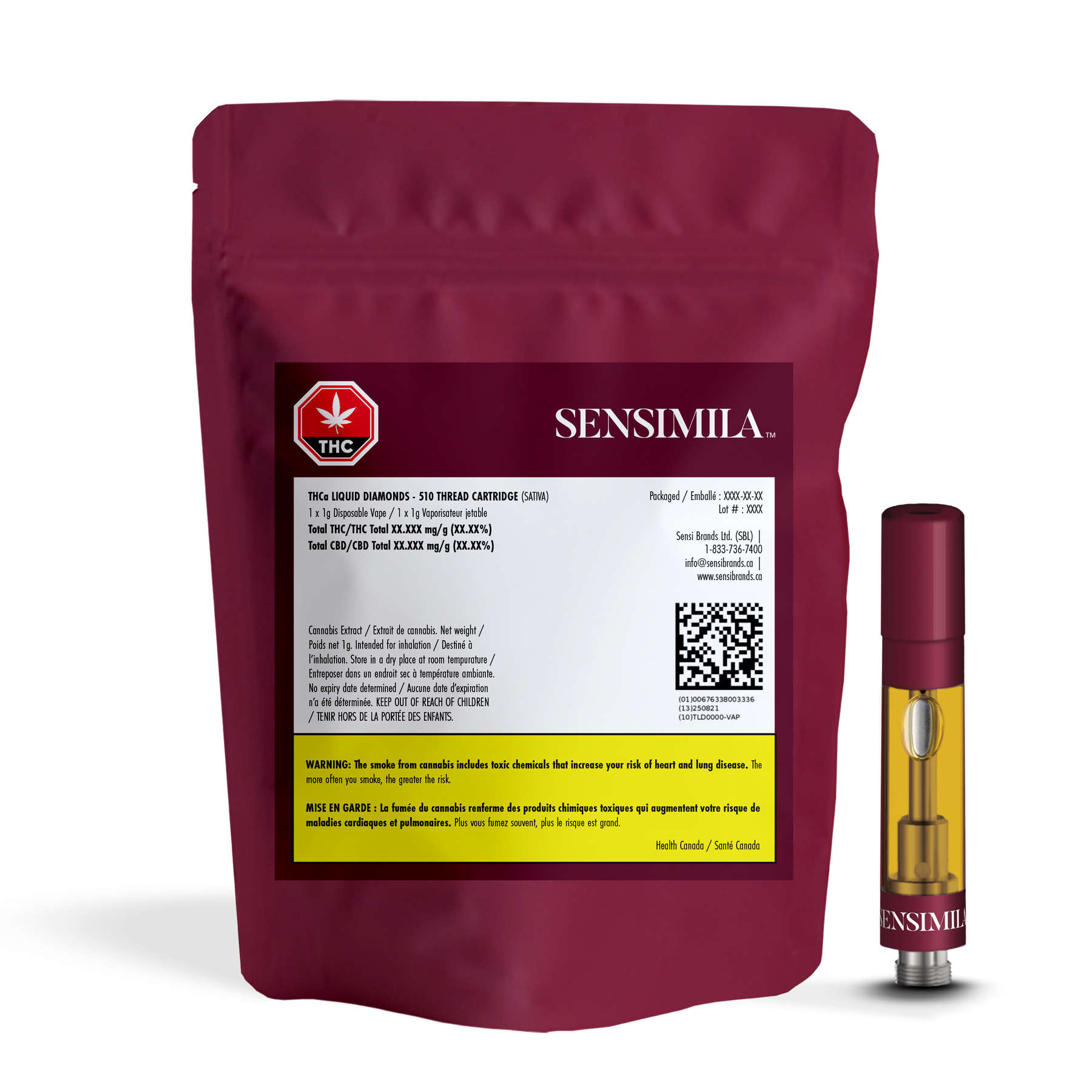 Sensimila Liquid Diamonds THCa 510 Vape Cartridge SensiMED Marketplace Sensimila Liquid Diamonds THCa 510 Vape Cartridge SensiMED Marketplace